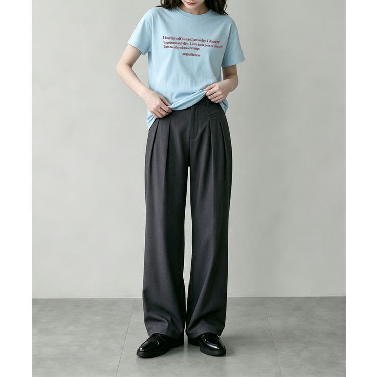 ミニメッセージロゴTシャツ | aimoha  | 詳細画像7 