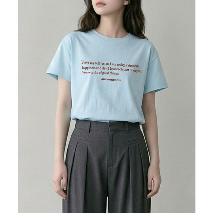 ミニメッセージロゴTシャツ | aimoha  | 詳細画像6 