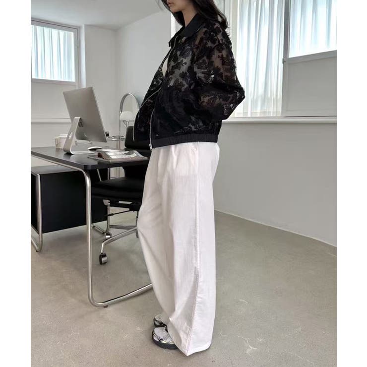 ボタニカルレースシアーブルゾン | aimoha  | 詳細画像7 