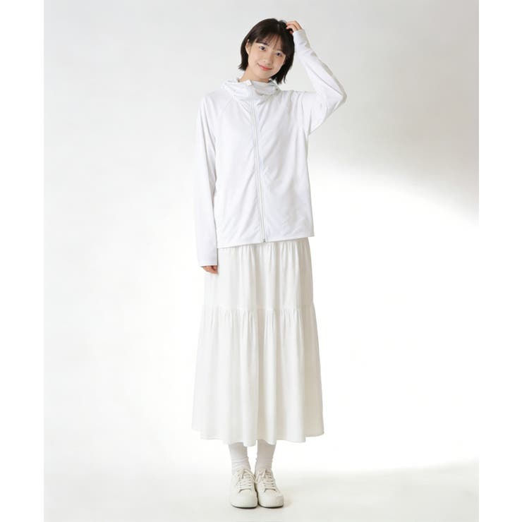 UVカット フェイスカバー付き フード付きラッシュガード | aimoha  | 詳細画像9 