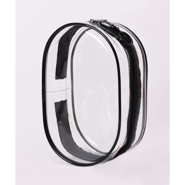 ブラック | キーホルダー付きクリアポーチ | aimoha 