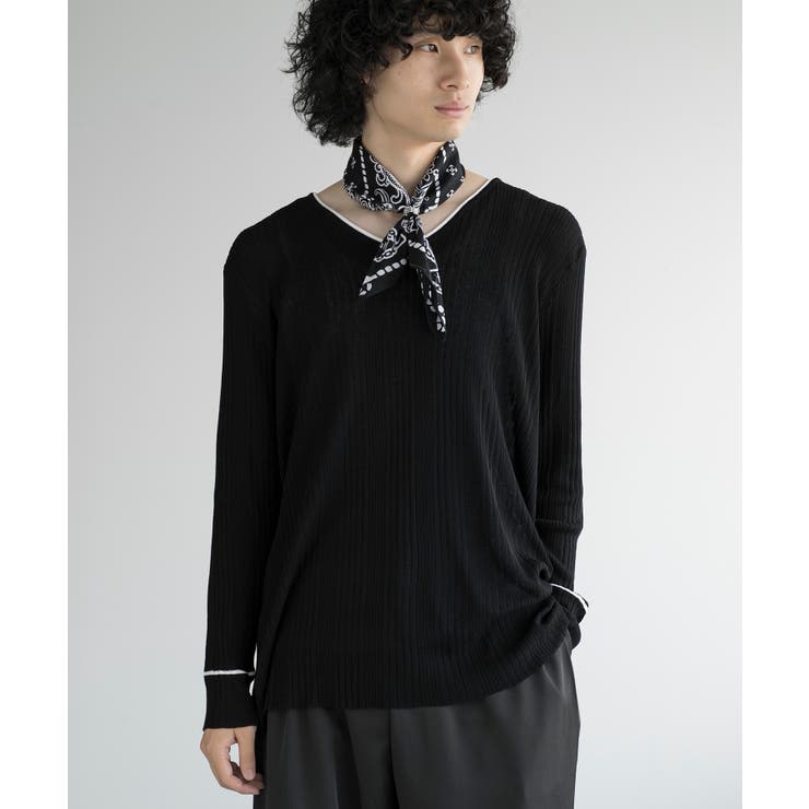 ブラック | aimoha men ELEGANT ESSENTIAL KNITWEAR | aimoha men