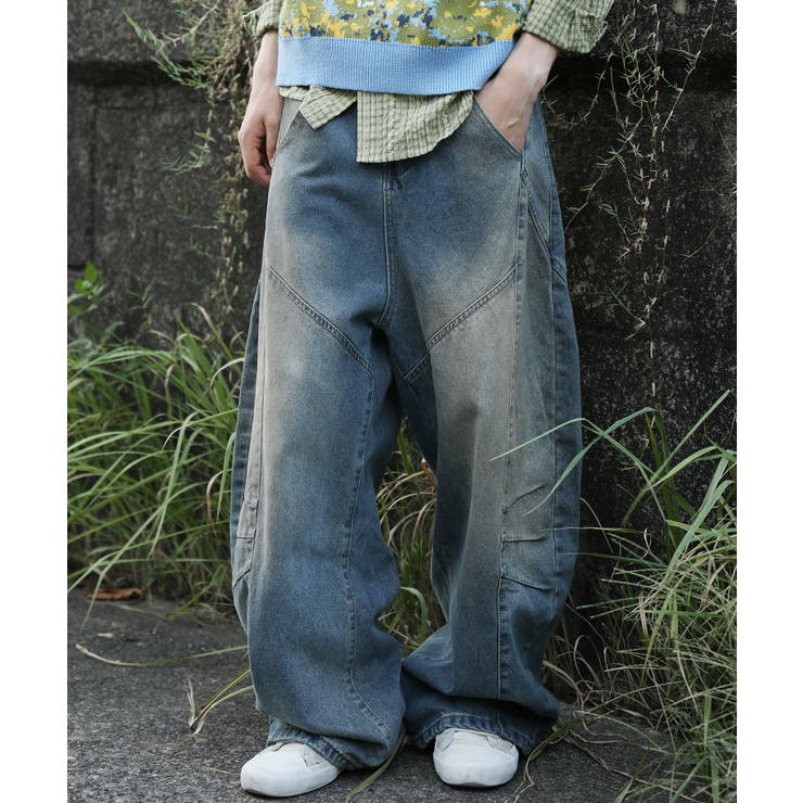 コクーン 古着風 デニムパンツ | HOOK | 詳細画像1 