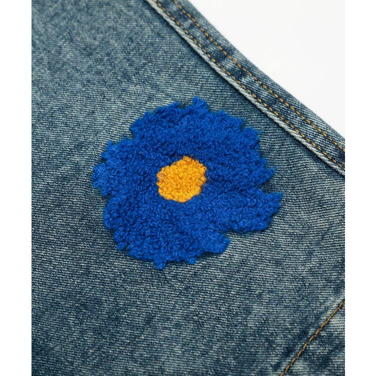 コクーン フラワーモチーフ デニムパンツ | HOOK | 詳細画像7 