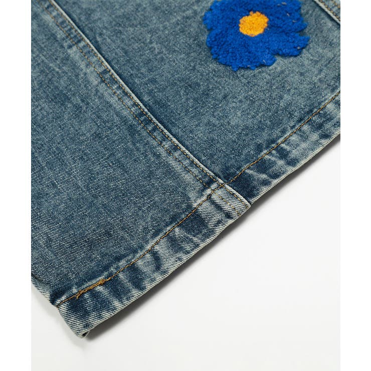コクーン フラワーモチーフ デニムパンツ | HOOK | 詳細画像9 