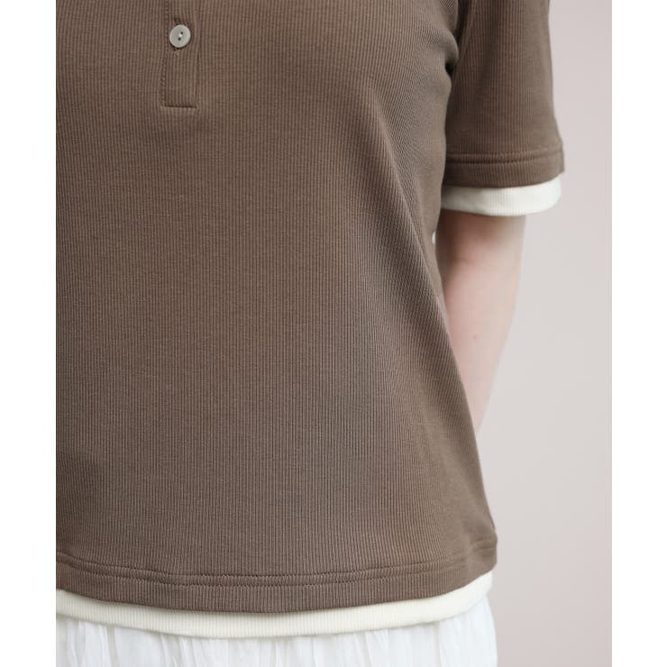 バイカラーヘンリーTシャツ | aimoha  | 詳細画像13 