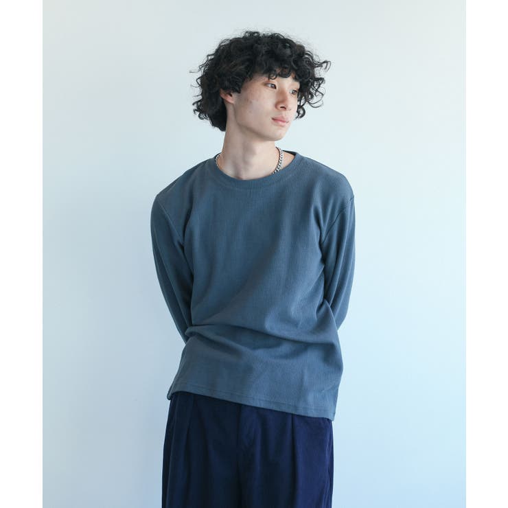 aimoha mens ワッフルロングスリーブTシャツ | aimoha men | 詳細画像37 