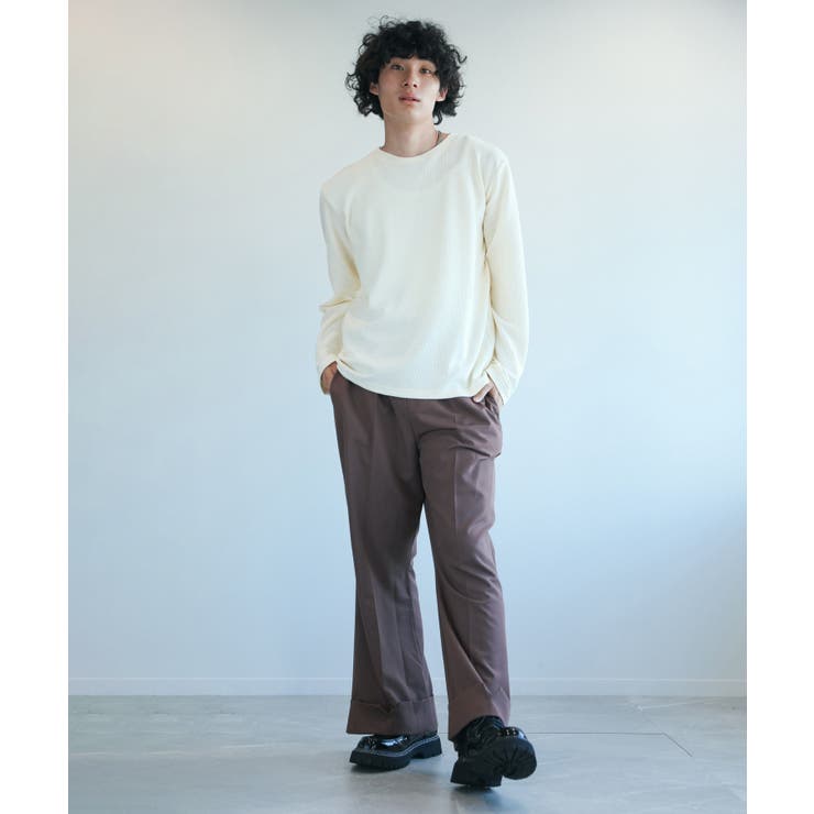 aimoha mens ワッフルロングスリーブTシャツ | aimoha men | 詳細画像38 