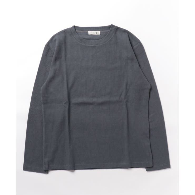 aimoha mens ワッフルロングスリーブTシャツ | aimoha men | 詳細画像3 