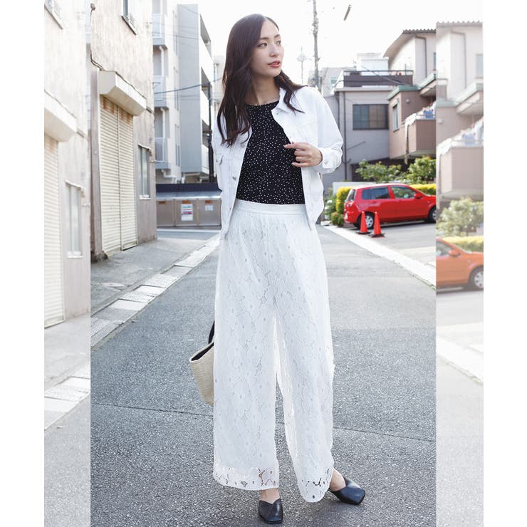 レースワイドパンツ ワイドパンツ レディース 品番 Xt Aimoha アイモハ のレディースファッション通販 Shoplist ショップリスト