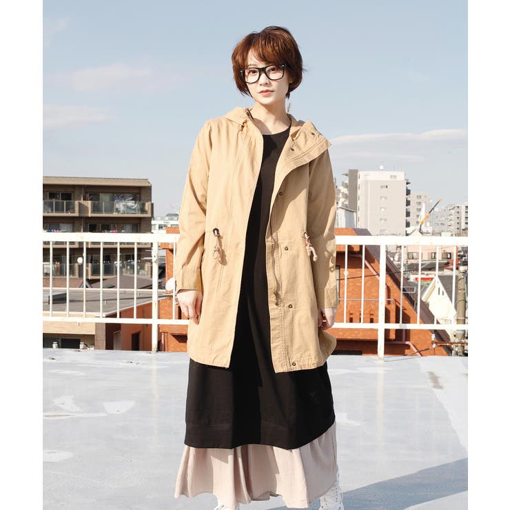BEIGE | ライトモッズコート | aimoha 