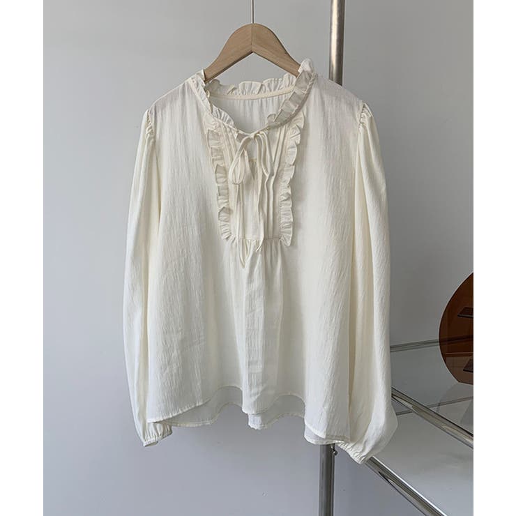 韓国風ピンタックブラウス ブラウス 長袖 | aimoha  | 詳細画像2 