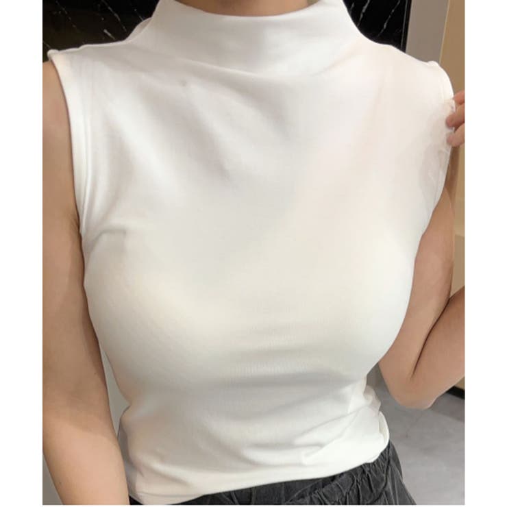 ハイネックフィットノースリーブ | aimoha  | 詳細画像4 