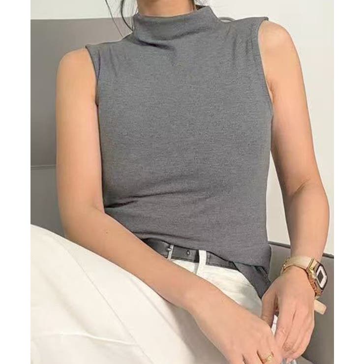 ハイネックフィットノースリーブ | aimoha  | 詳細画像6 