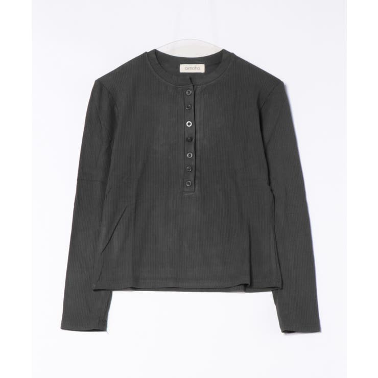 aimoha - select -/ヘンリーネックリブトップス | aimoha  | 詳細画像9 