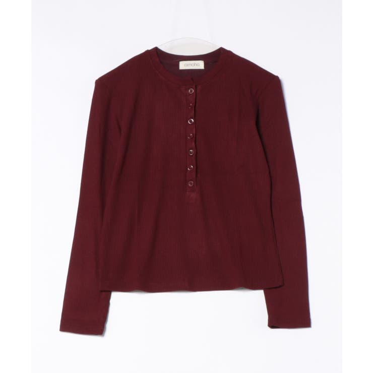 aimoha - select -/ヘンリーネックリブトップス | aimoha  | 詳細画像10 