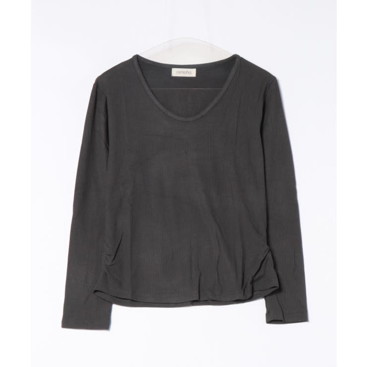 aimoha - select -/サイドシャーリングリブトップス | aimoha  | 詳細画像7 