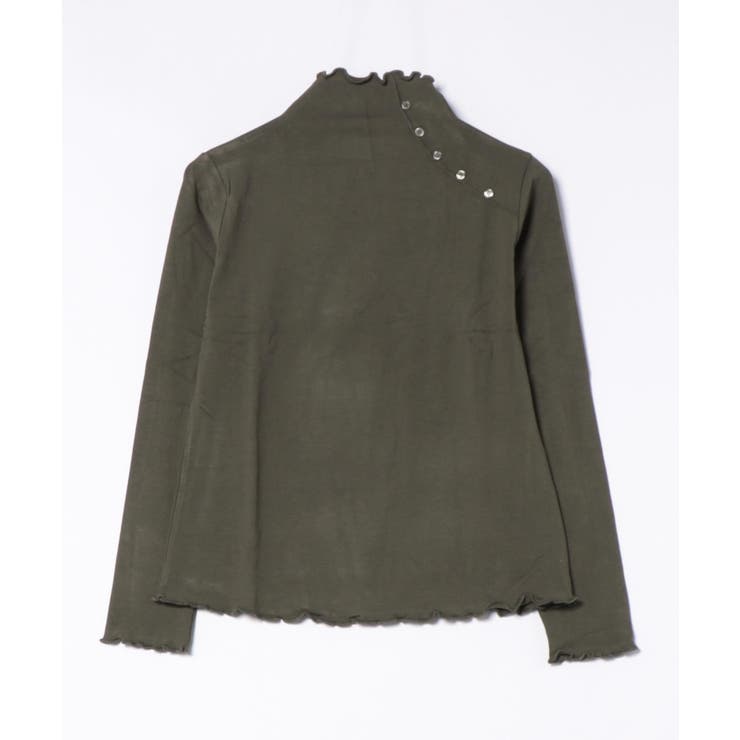 aimoha   select  ショルダーボタンリブメロウハイネックトップス | aimoha  | 詳細画像6 