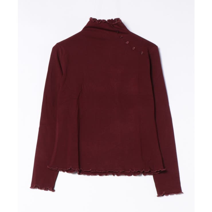 aimoha   select  ショルダーボタンリブメロウハイネックトップス | aimoha  | 詳細画像7 