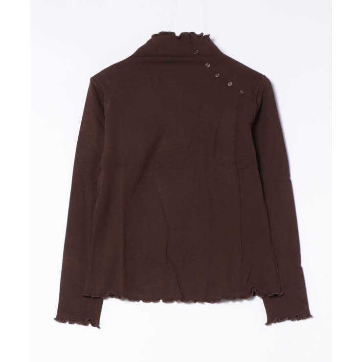 aimoha   select  ショルダーボタンリブメロウハイネックトップス | aimoha  | 詳細画像8 