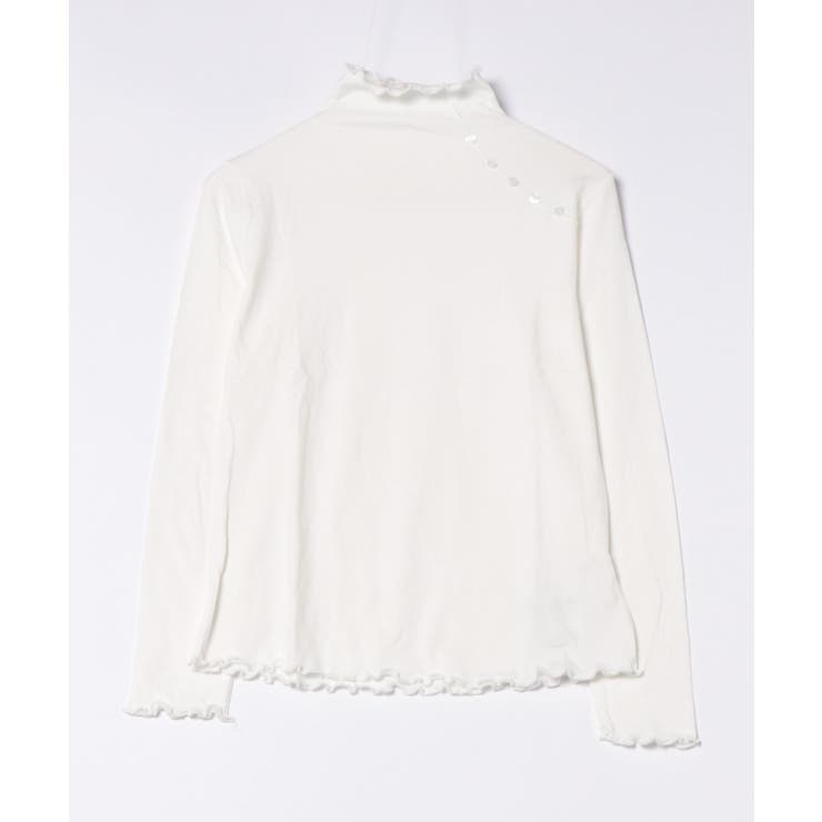 aimoha   select  ショルダーボタンリブメロウハイネックトップス | aimoha  | 詳細画像3 