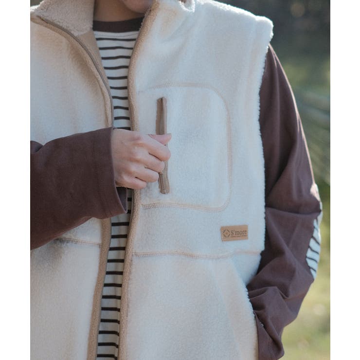 【smore】S'more boa vest | aimoha  | 詳細画像10 