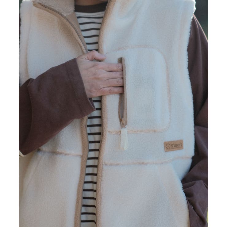 【smore】S'more boa vest | aimoha  | 詳細画像11 