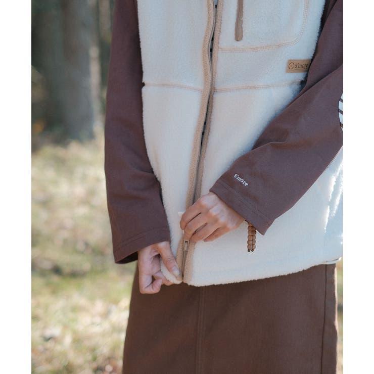 【smore】S'more boa vest | aimoha  | 詳細画像13 