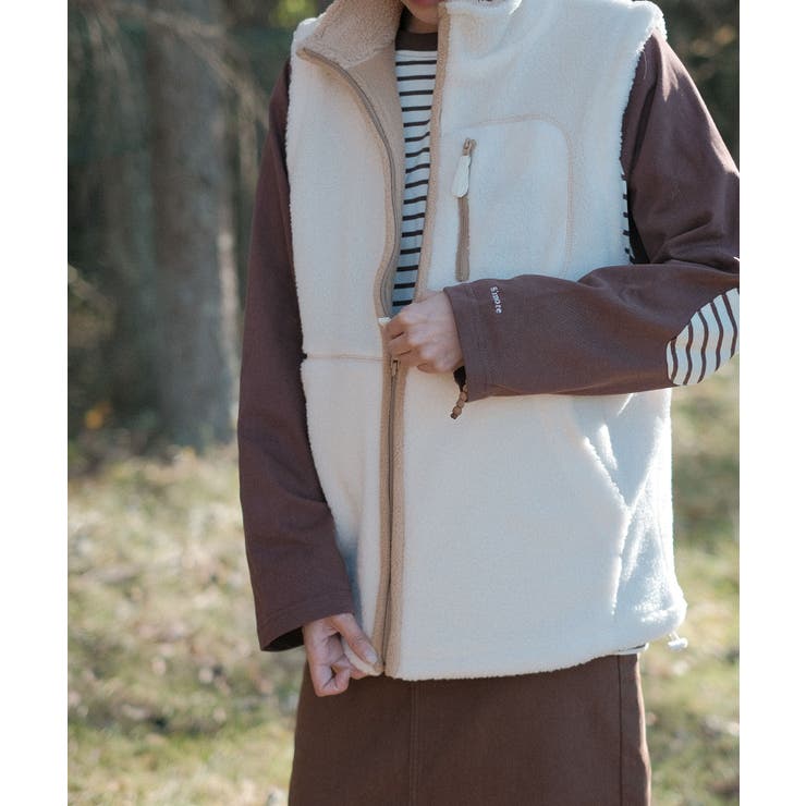【smore】S'more boa vest | aimoha  | 詳細画像15 