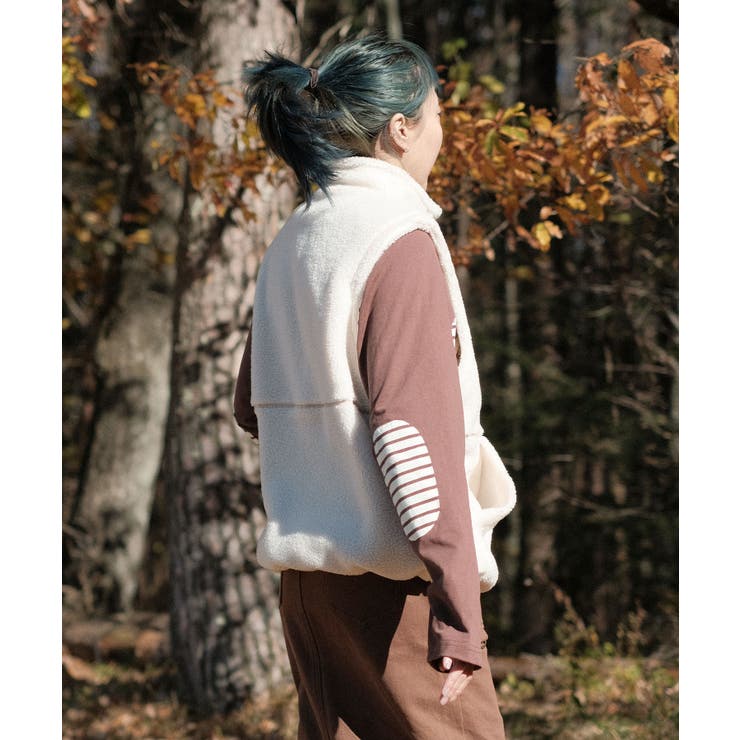【smore】S'more boa vest | aimoha  | 詳細画像17 
