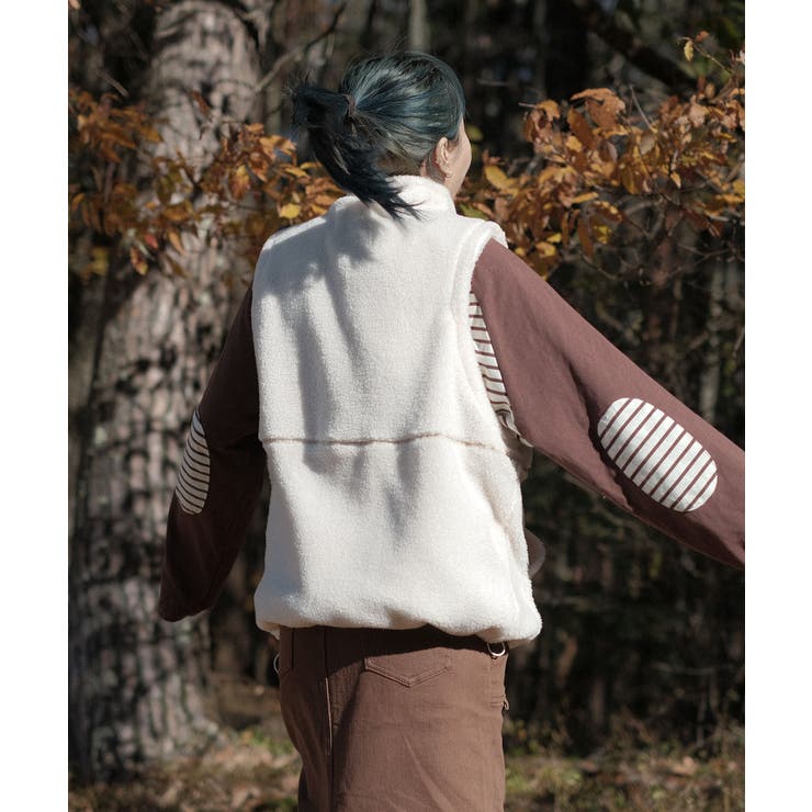 【smore】S'more boa vest | aimoha  | 詳細画像18 