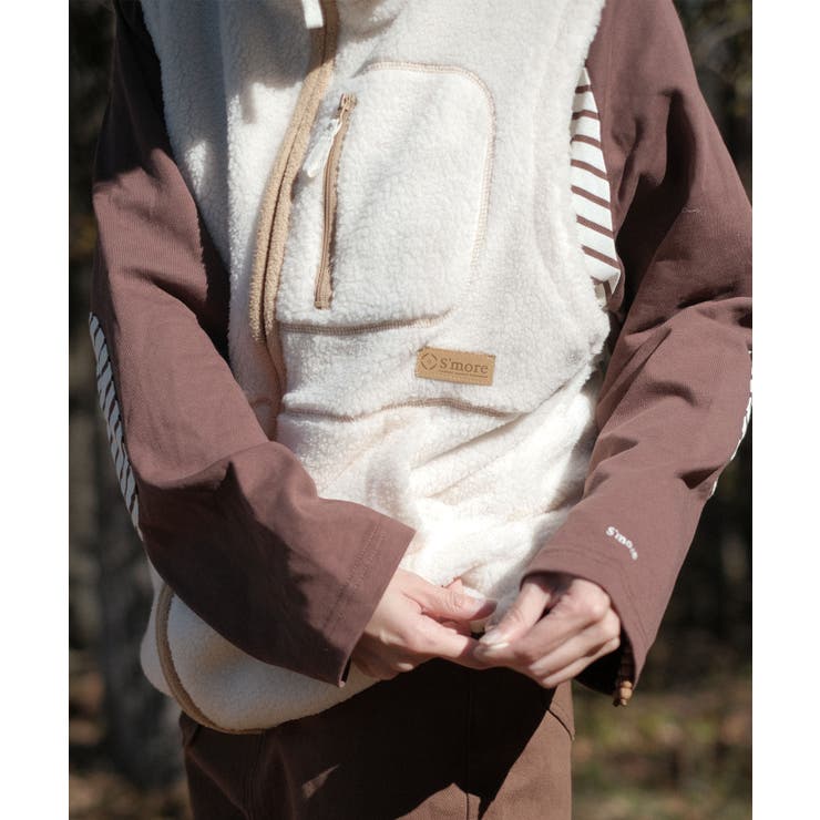 【smore】S'more boa vest | aimoha  | 詳細画像23 
