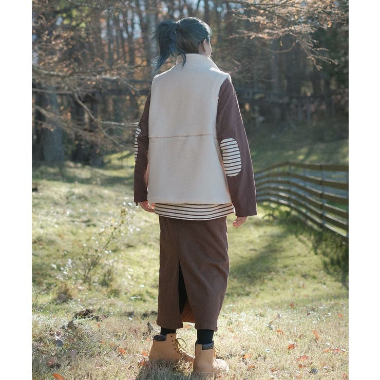 【smore】S'more boa vest | aimoha  | 詳細画像5 