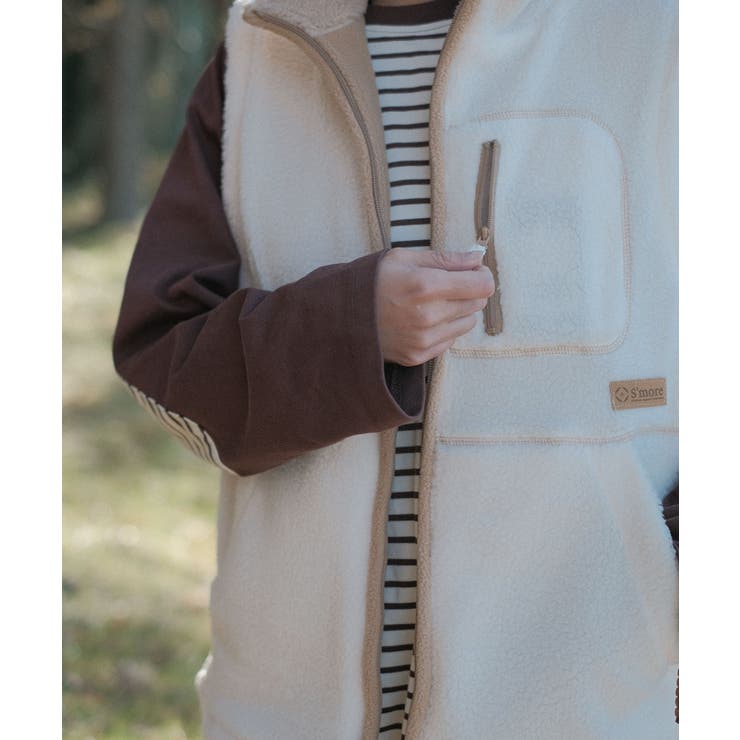 【smore】S'more boa vest | aimoha  | 詳細画像9 