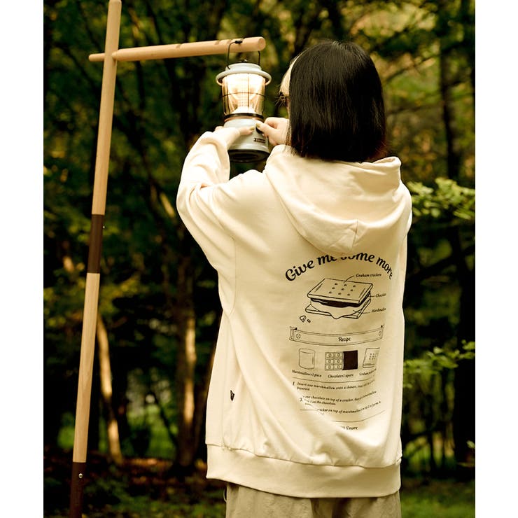 ベージュ | COTTON HOODED SWEATSHIRT | aimoha 