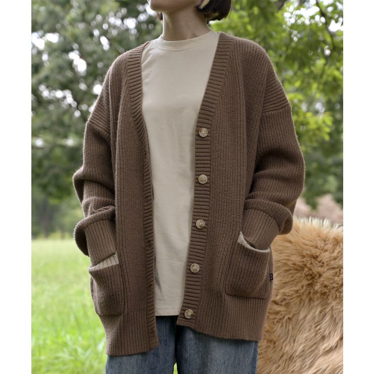 【smore】Bicolor knit cardigan | aimoha  | 詳細画像29 