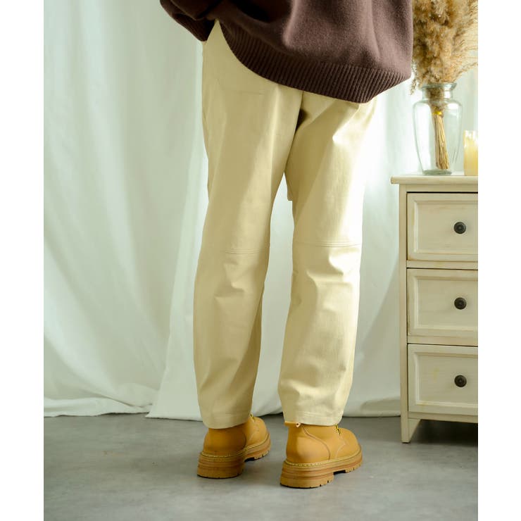 【smore】Knee tuck cotton pants | aimoha men | 詳細画像13 