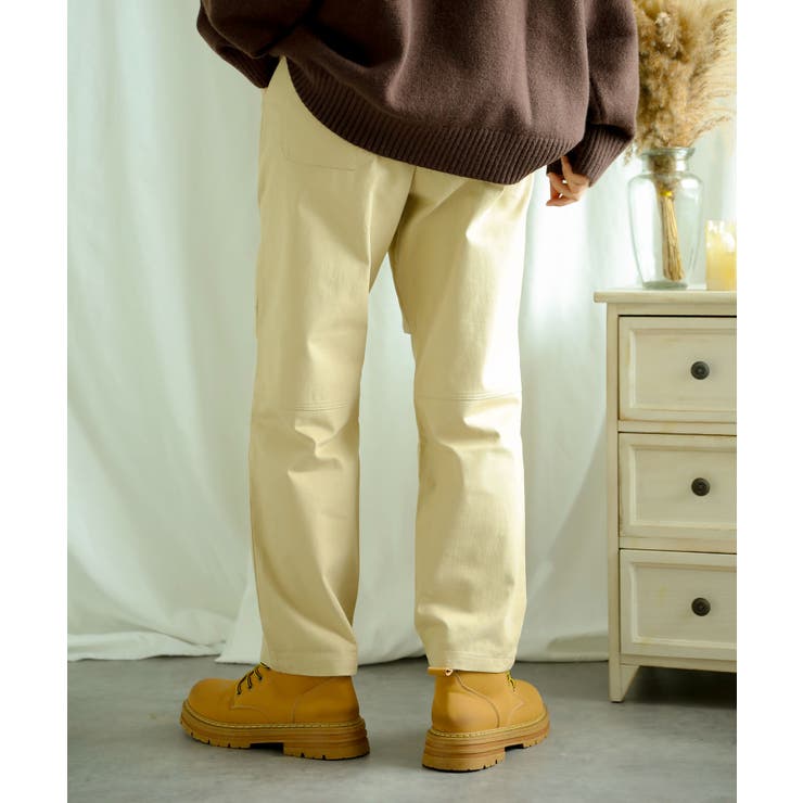 【smore】Knee tuck cotton pants | aimoha men | 詳細画像14 