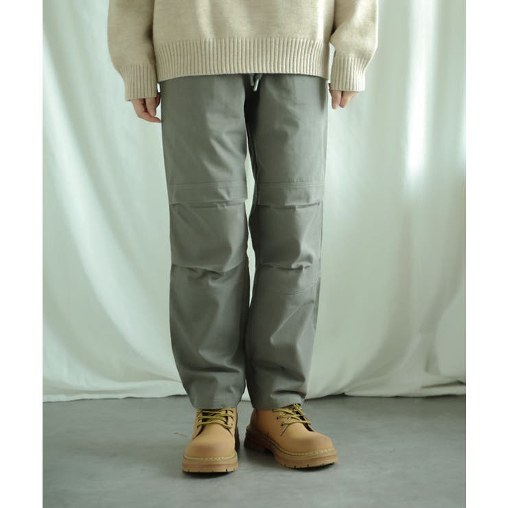 【smore】Knee tuck cotton pants | aimoha men | 詳細画像1 