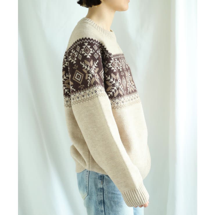 【smore】S'more nordic sweater【AW】 | aimoha  | 詳細画像8 
