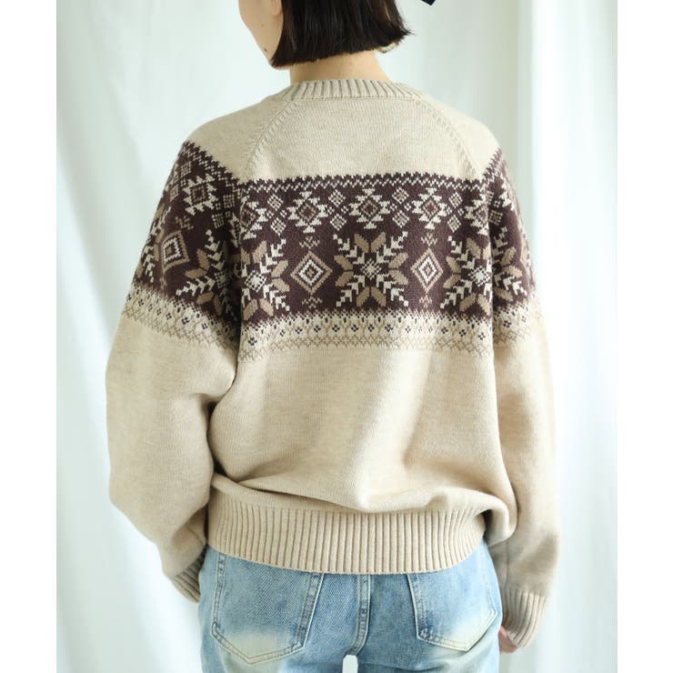 【smore】S'more nordic sweater【AW】 | aimoha  | 詳細画像9 
