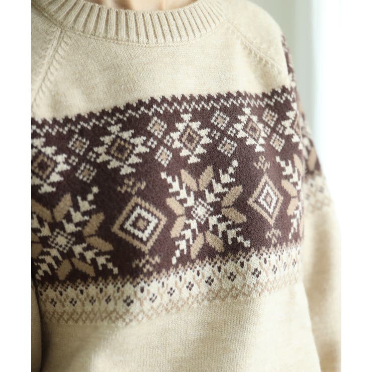 【smore】S'more nordic sweater【AW】 | aimoha  | 詳細画像10 
