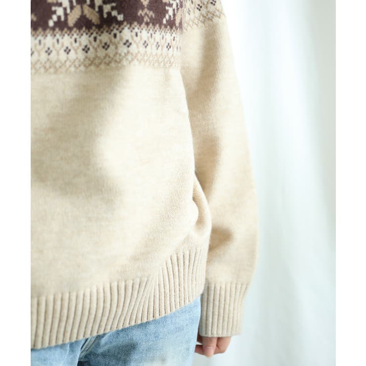 【smore】S'more nordic sweater【AW】 | aimoha  | 詳細画像11 