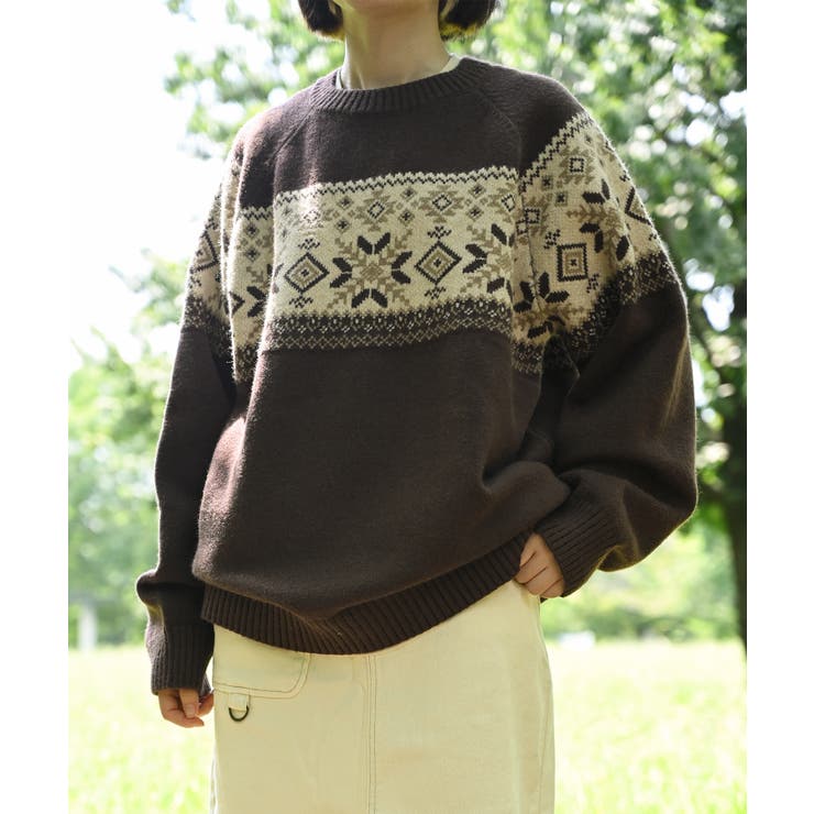 【smore】S'more nordic sweater【AW】 | aimoha  | 詳細画像12 