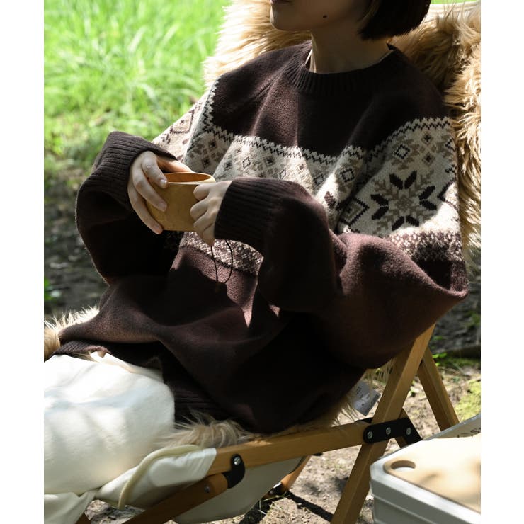 【smore】S'more nordic sweater【AW】 | aimoha  | 詳細画像14 