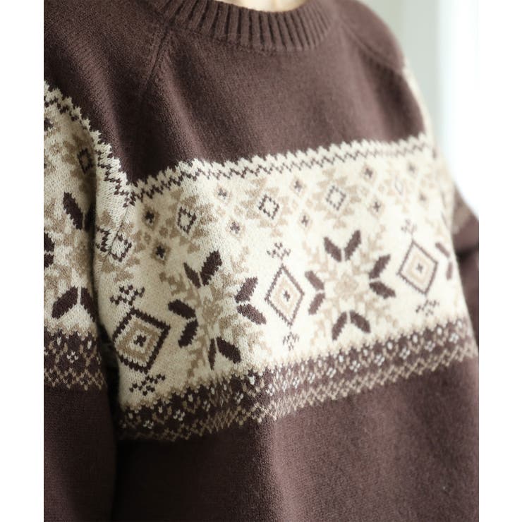 【smore】S'more nordic sweater【AW】 | aimoha  | 詳細画像5 