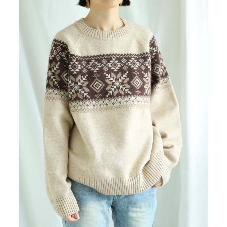 【smore】S'more nordic sweater【AW】 | aimoha  | 詳細画像6 