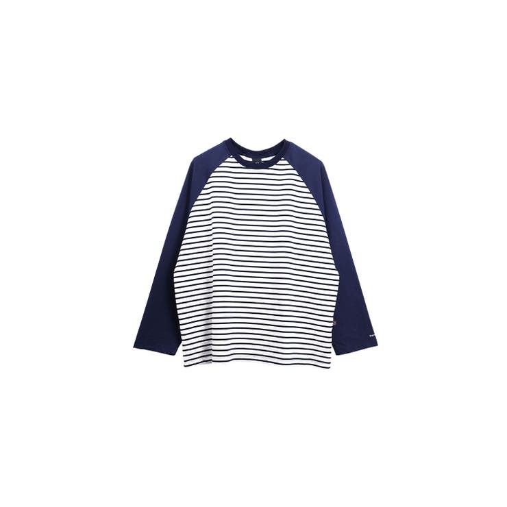 【smore】Raglan sleeve border L/S T-shirt | aimoha men | 詳細画像1 