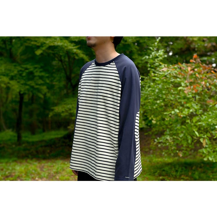 【smore】Raglan sleeve border L/S T-shirt | aimoha men | 詳細画像31 