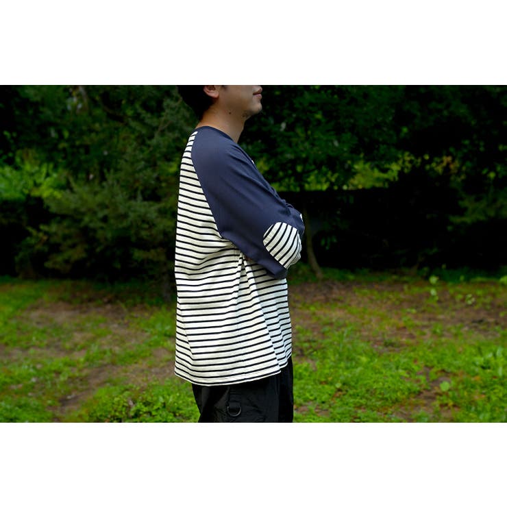 【smore】Raglan sleeve border L/S T-shirt | aimoha men | 詳細画像38 